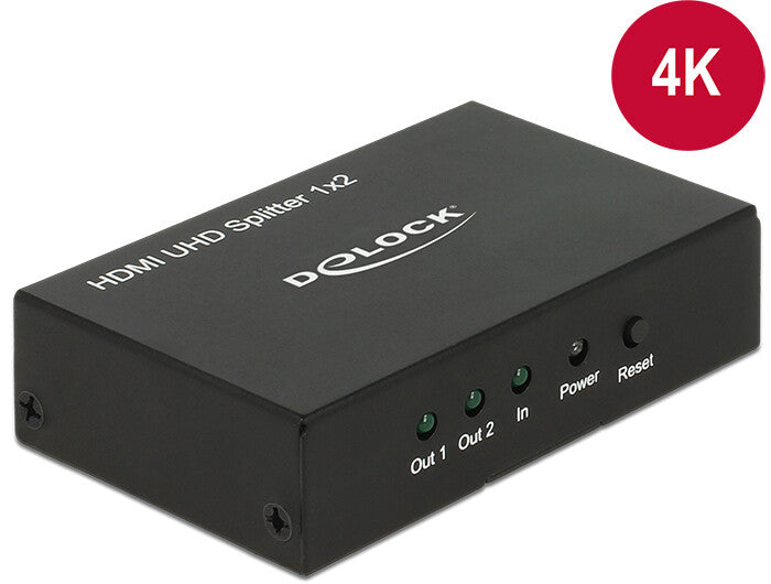 DeLOCK 18682 bilddelare HDMI 2x HDMI