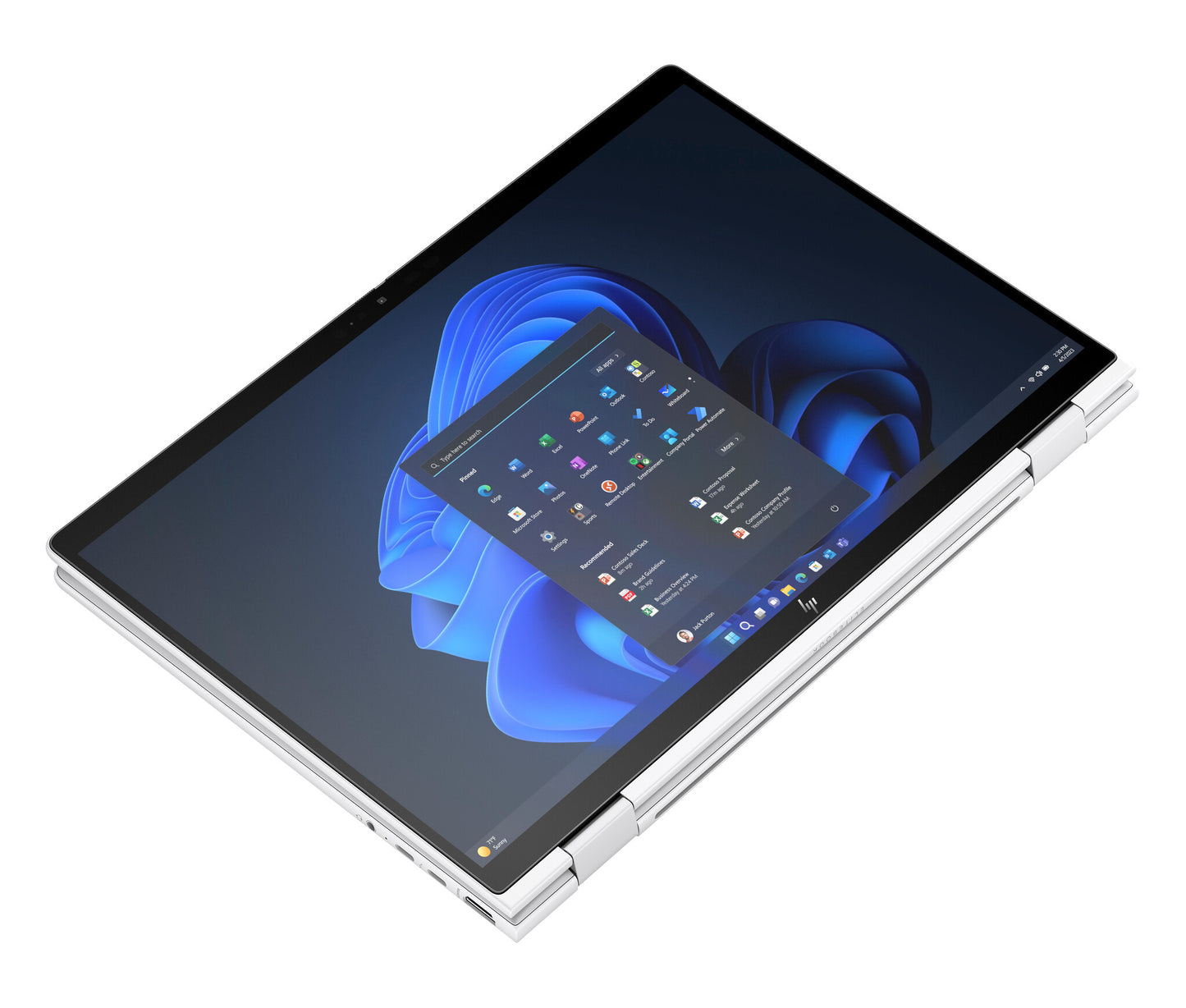 HP Elite x360 1040 G11 Intel Core Ultra 7 155H Hybrid (2-i-1) 35,6 cm (14") Pekskärm WUXGA 32 GB LPDDR5x-SDRAM 1 TB SSD Wi-Fi 6E (802.11ax) Windows 11 Pro AI PC Silver