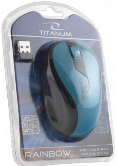 Esperanza Titanum Wireless datormöss Kontor högerhand RF Trådlös Optisk 1000 DPI