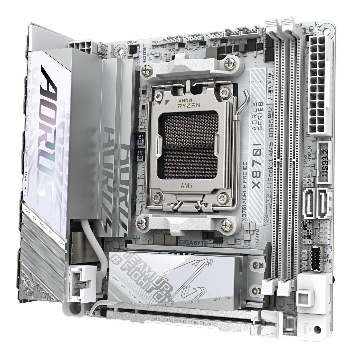 GIGABYTE X870I AORUS PRO ICE moderkort AMD X870 AM5-sockel Micro ITX