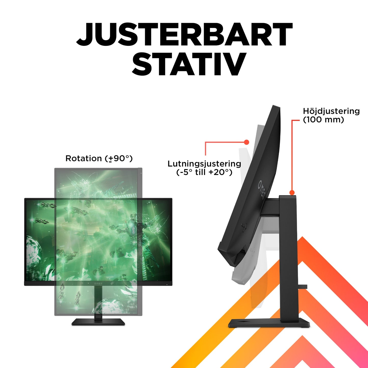 OMEN by HP OMEN 27 tum QHD 165 Hz Gaming-skärm – OMEN 27q