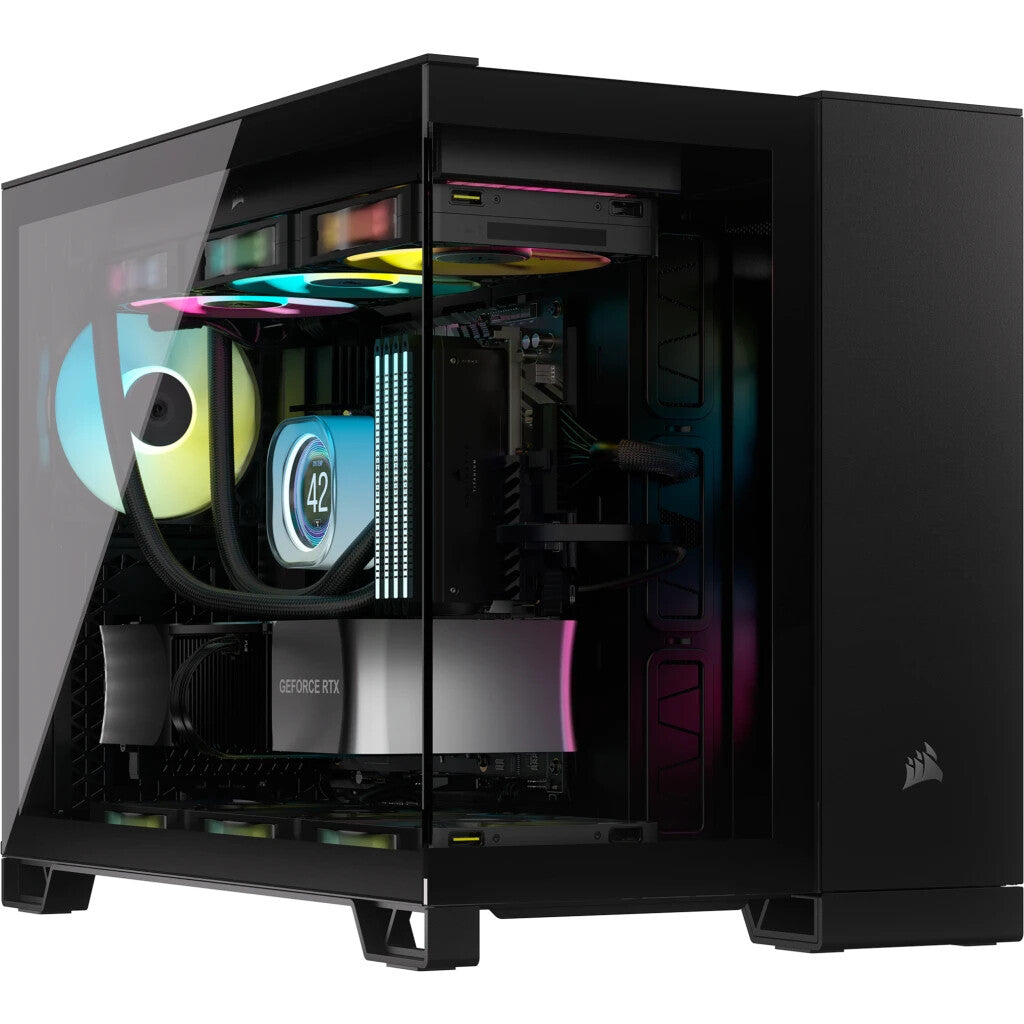 Corsair 2500X RGB Micro Tower Svart