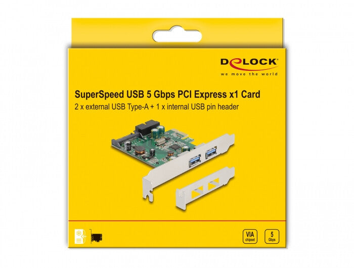 DeLOCK 90096 nätverkskort/adapters Intern USB 3.2 Gen 1 (3.1 Gen 1)