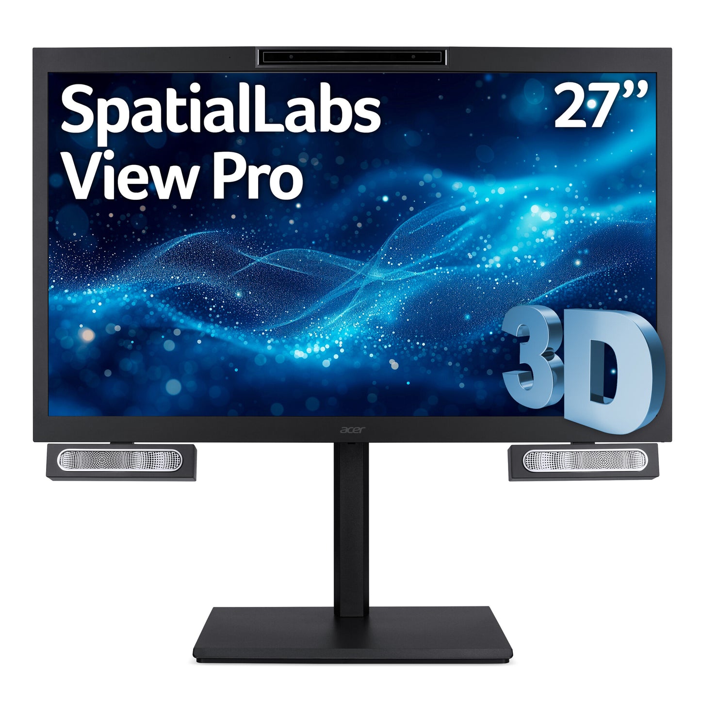 Acer 3D FF.R2CWW.002 platta pc-skärmar 68,6 cm (27") 3840 x 2160 pixlar 4K Ultra HD LCD Svart
