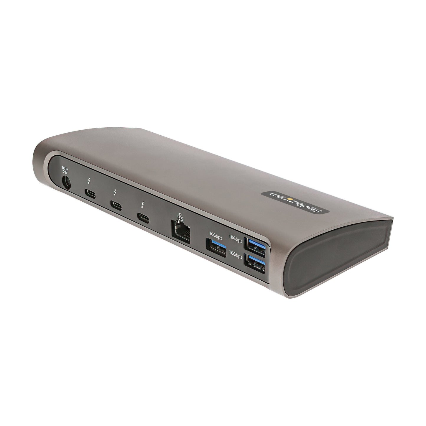 StarTech.com Thunderbolt 4-dockningsstation, 96 W strömförsörjning, en bildskärm i 8K/dubbelskärm i 4K 60Hz, 3xTB4/USB4-portar, 4xUSB-A, SD, GbE, Thunderbolt 4-dockningsstation för Windows eller TB3 MacBook, 0,8 m kabel StarTech.com Thunderbolt 4-dockning