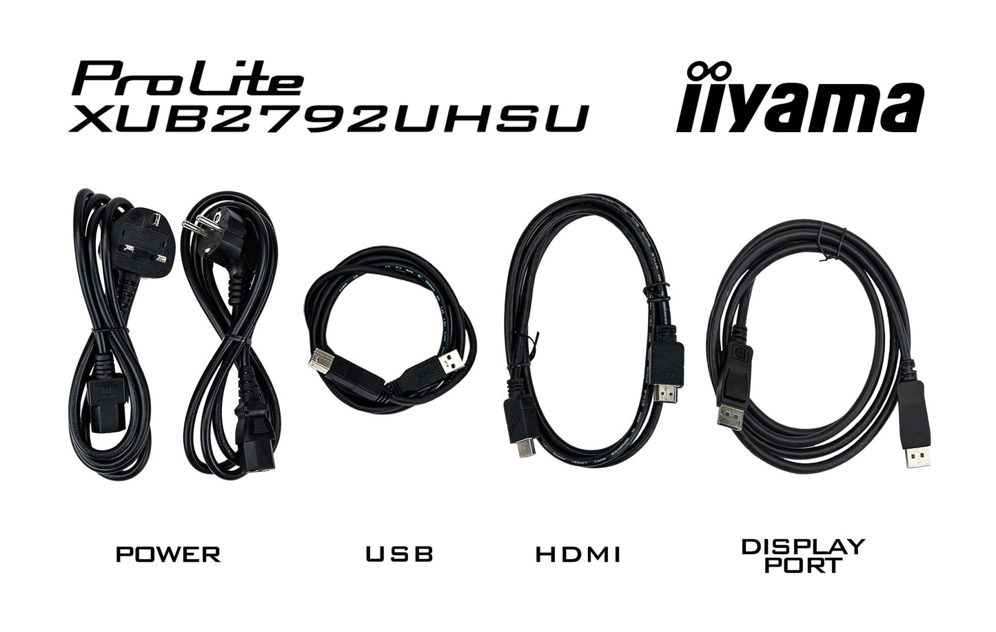 iiyama ProLite XUB2792UHSU-B6 platta pc-skärmar 68,6 cm (27") 3840 x 2160 pixlar 4K Ultra HD LED Svart