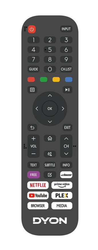 Dyon Smart 43 VX 109,2 cm (43") HD Smart-TV Wi-Fi Svart 250 cd/m²