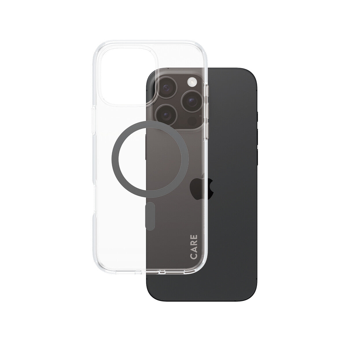 PanzerGlass CARE by ® Flagship Case Transparent Urban Combat w. Black MagSafe iPhone 16 Pro Max mobiltelefonfodral Omslag Svart