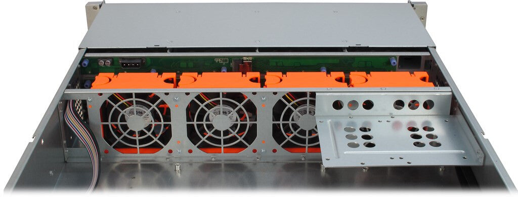 Inter-Tech IPC 2U-2412 Ställning Svart, Silver