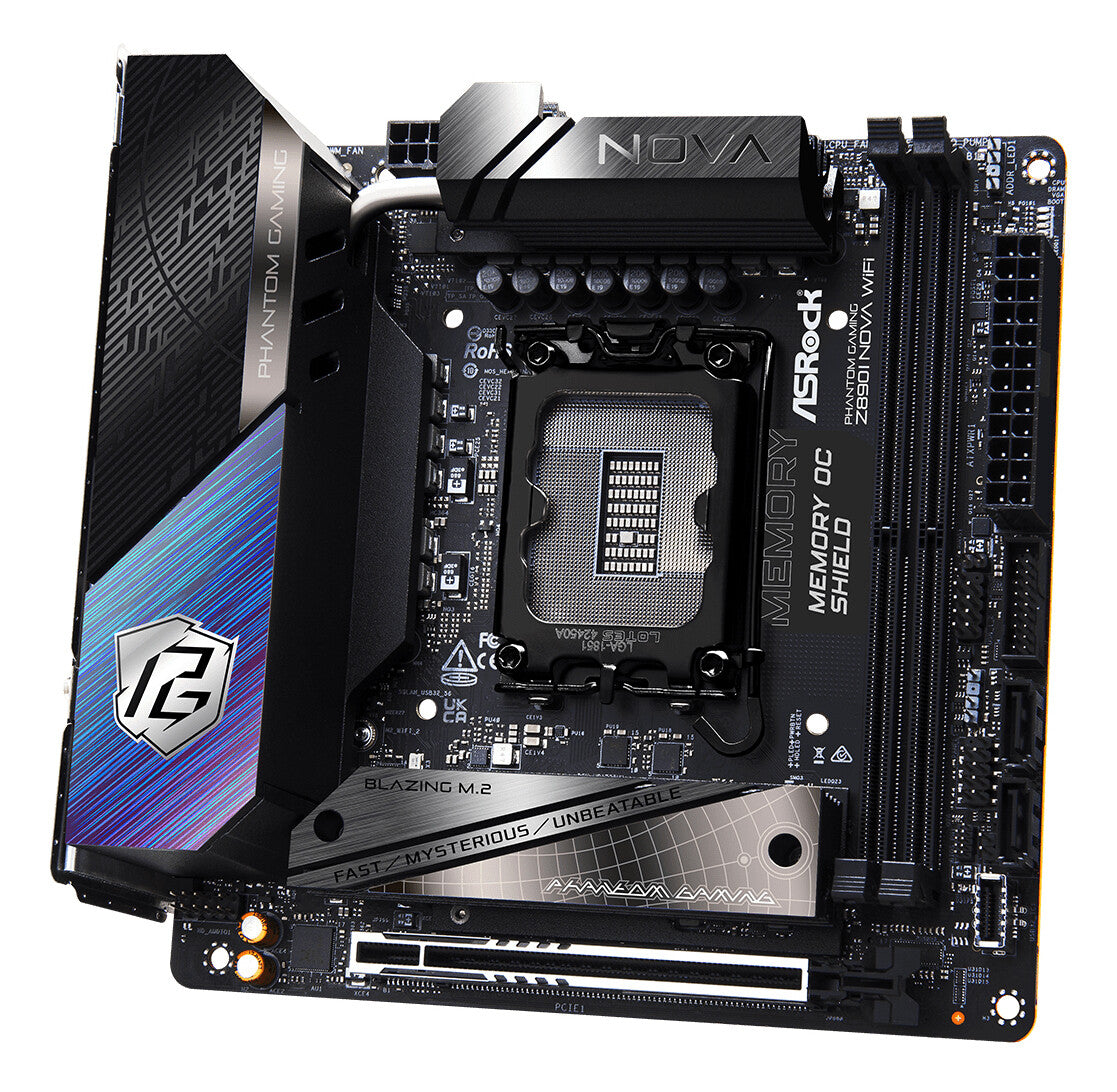 Asrock Phantom Gaming Z890I Nova WiFi Intel Z890 LGA 1851 (Socket V1) Mini-ITX