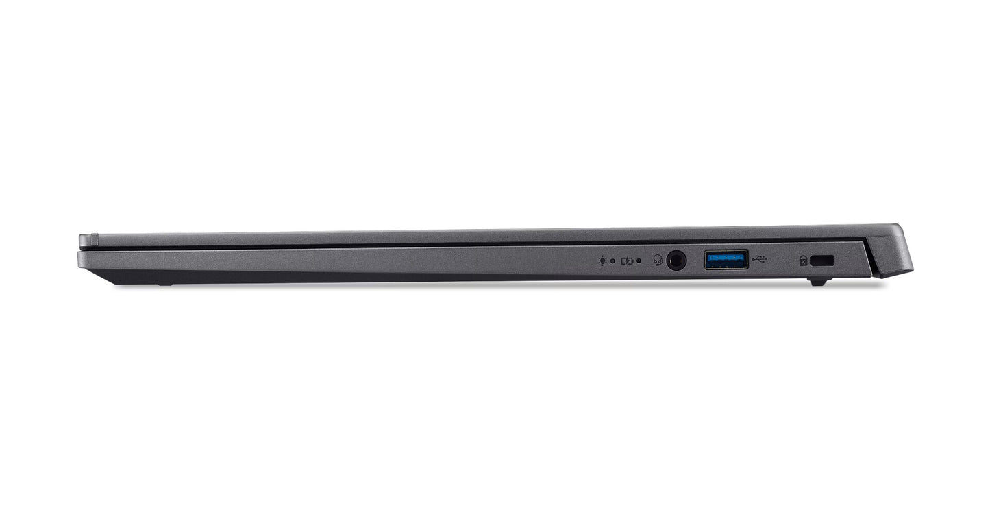 Acer Aspire A16-71M-53B5 Intel Core Ultra 5 125H Bärbar dator 40,6 cm (16") WUXGA+ 16 GB LPDDR5x-SDRAM 512 GB SSD Wi-Fi 6E (802.11ax) Windows 11 Home Grå