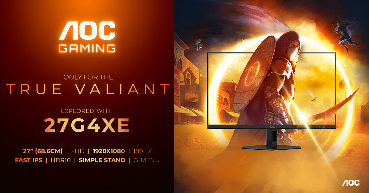 AOC 27G4XE platta pc-skärmar 68,6 cm (27") 1920 x 1080 pixlar Full HD LCD Svart, Grå