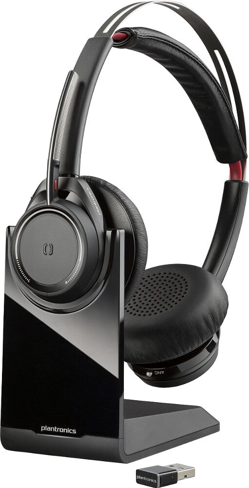 POLY Voyager Focus UC Headset Trådlös Huvudband Kontor/callcenter Bluetooth Svart