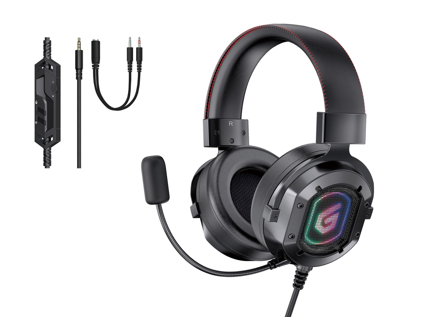 Conceptronic ATHAN03B hörlur och headset Kabel Huvudband Spela Svart