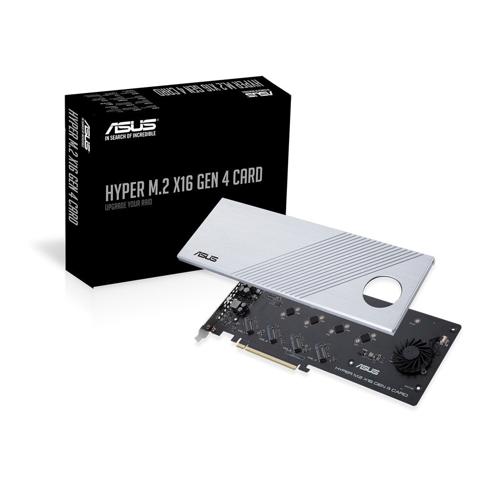 ASUS Hyper M.2 x16 Gen 4 nätverkskort/adapters Intern