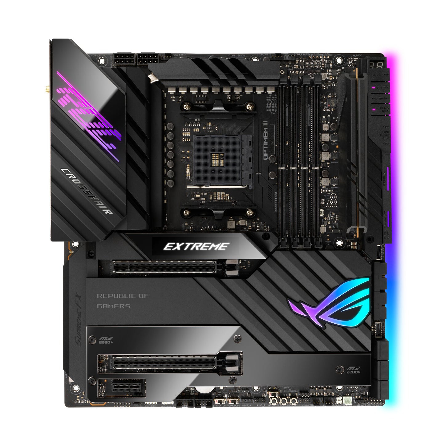 ASUS ROG Crosshair VIII Extreme AMD X570 Uttag AM4 Utökad ATX