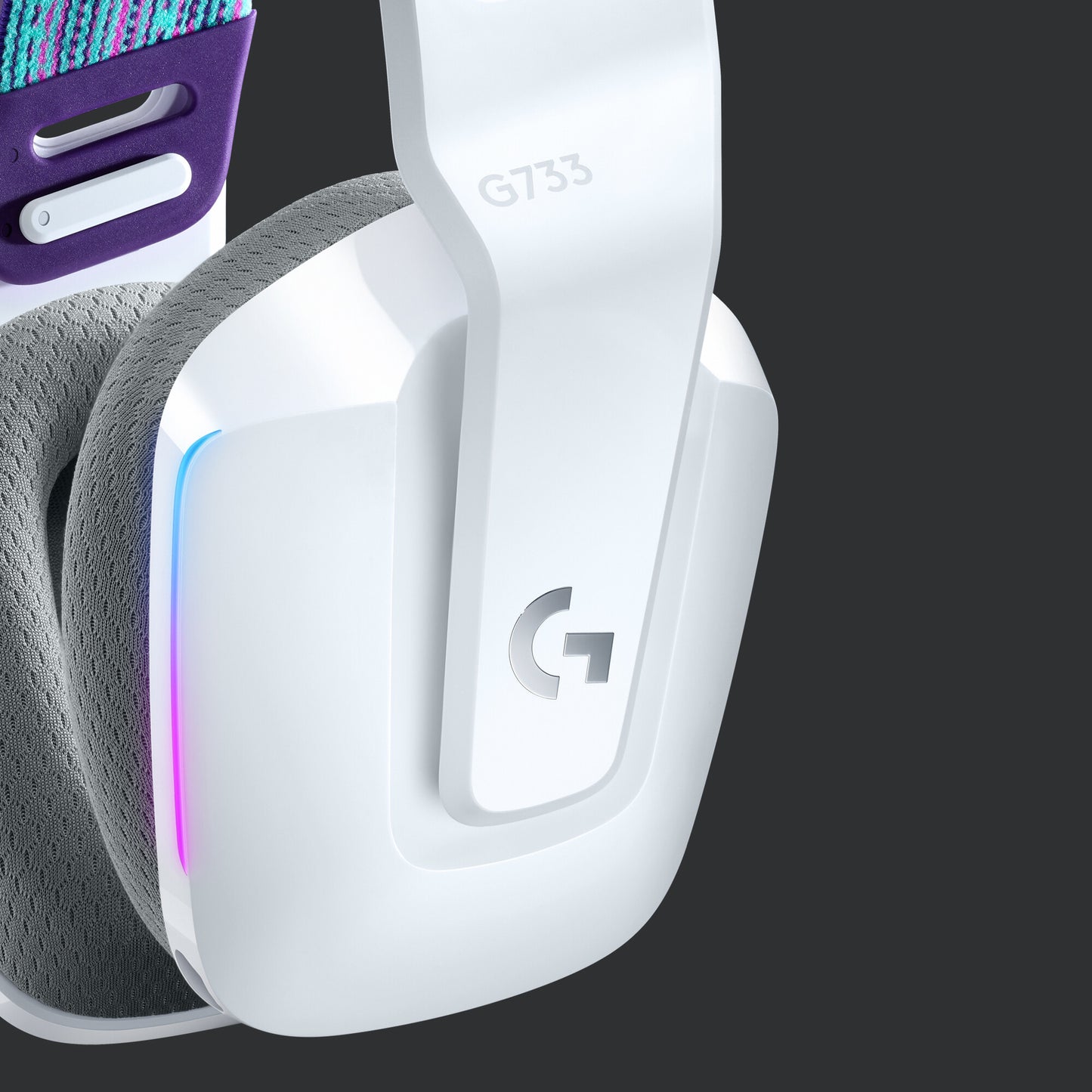 Logitech G 981-000883 hörlur och headset Trådlös Huvudband Spela Vit