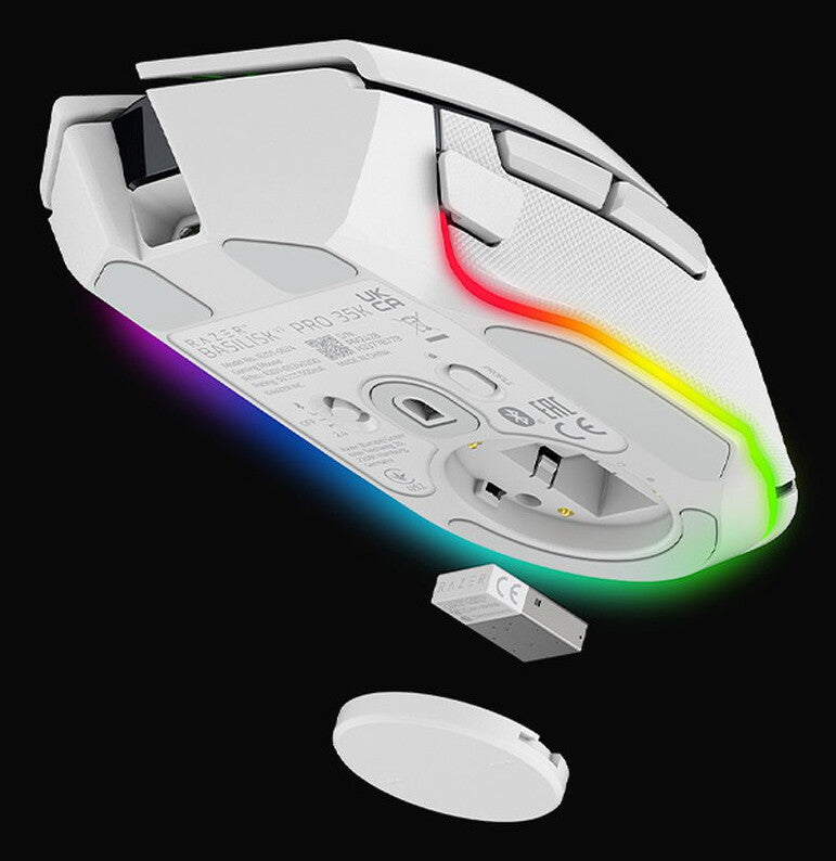 Razer Basilisk V3 Pro 35K datormöss Spela högerhand RF Wireless + Bluetooth + USB Type-A Optisk 35000 DPI