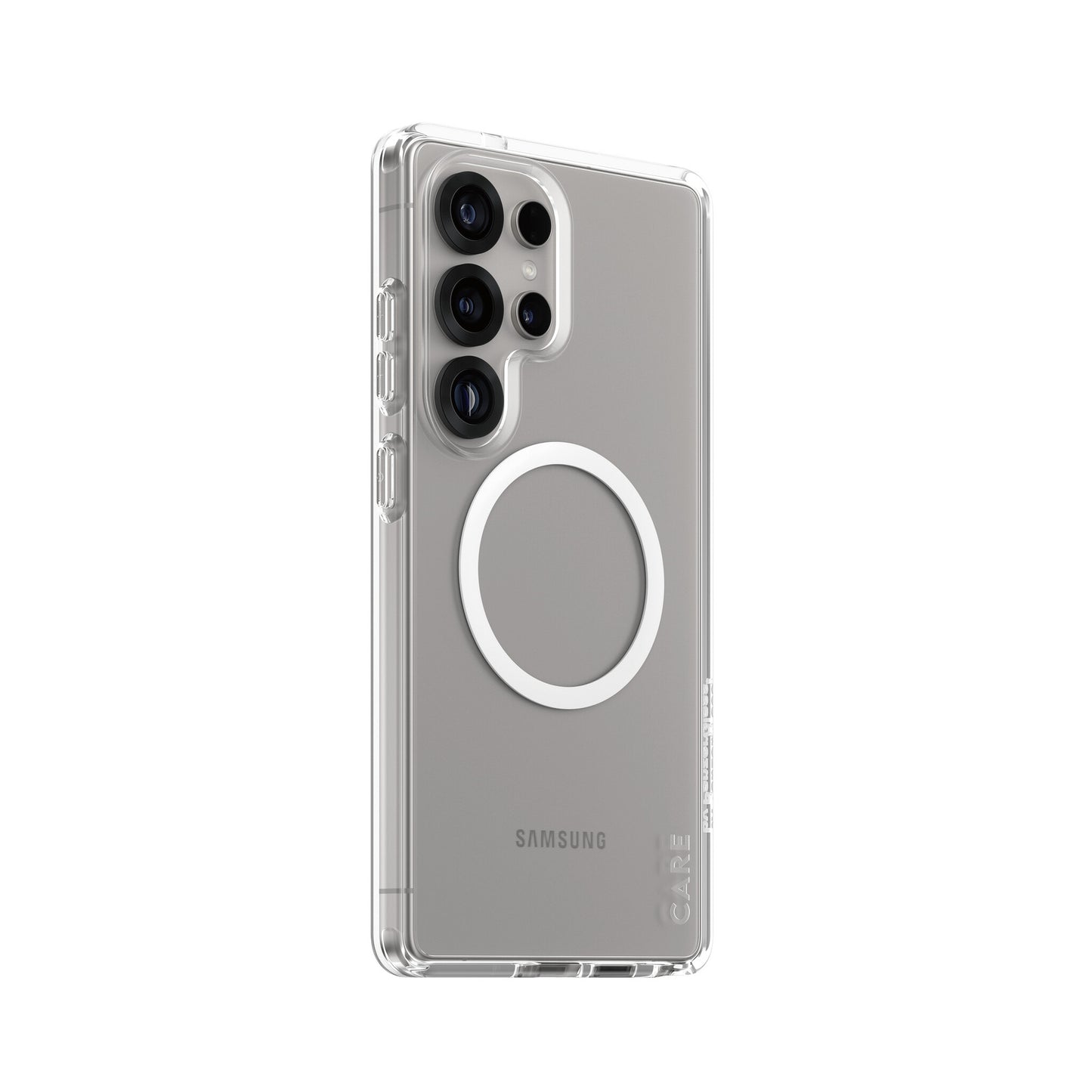 PanzerGlass CARE by ® Flagship Case Transparent Urban Combat w. White Qi Compatible Samsung Galaxy S25 Ultra mobiltelefonfodral Omslag