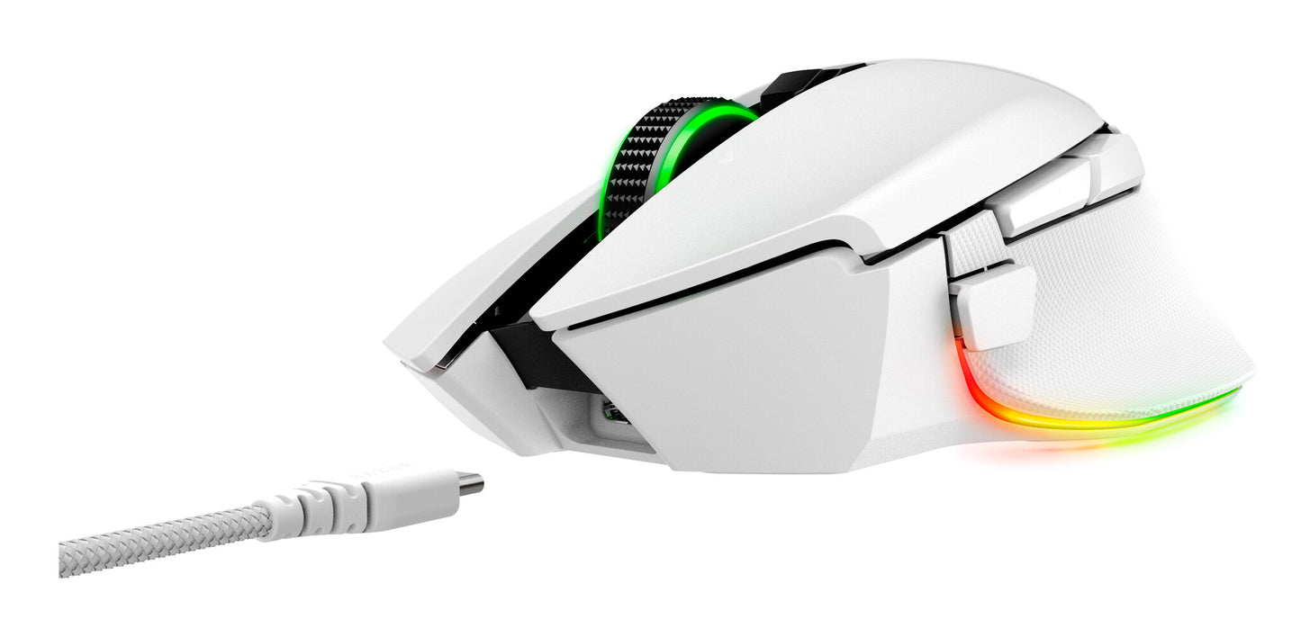 Razer Basilisk V3 Pro datormöss Spela högerhand RF Wireless + Bluetooth + USB Type-C Optisk 30000 DPI