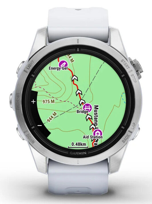Garmin epix Pro (Gen 2) 3,05 cm (1.2") AMOLED 42 mm Digital 390 x 390 pixlar Pekskärm Silver Wi-Fi GPS