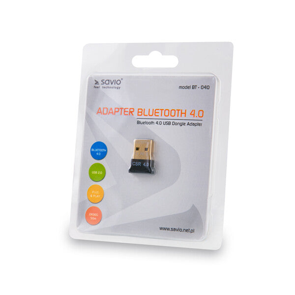 Savio BT-040 nätverkskort/adapters Bluetooth