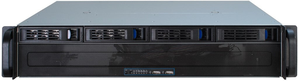 Inter-Tech IPC 2U-2404S Ställning Svart, Silver