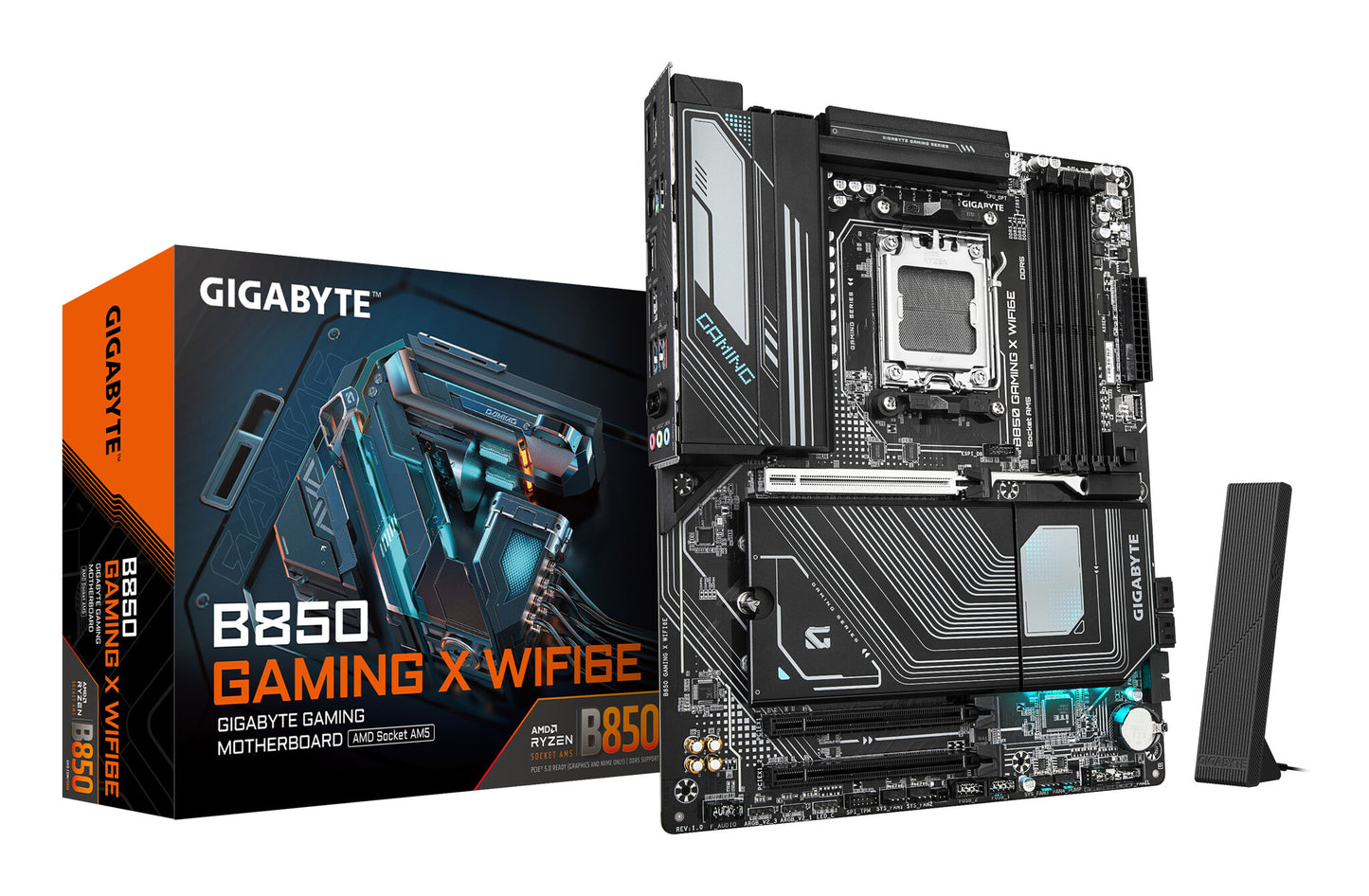GIGABYTE B850 GAMING X WIFI6E moderkort AMD B850 AM5-sockel ATX