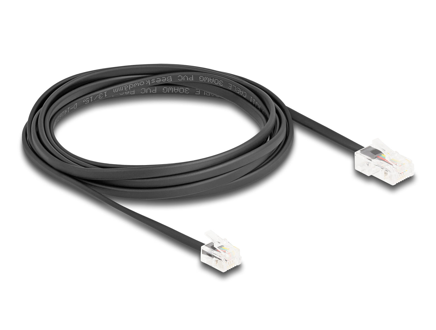 DeLOCK 88037 telefonkablar 3 m Svart