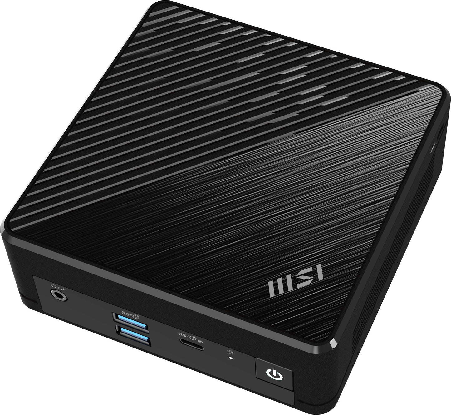 MSI Cubi N ADL-001EU Intel® N N200 4 GB DDR4-SDRAM 128 GB SSD Windows 11 Pro Mini PC Mini-PC Svart