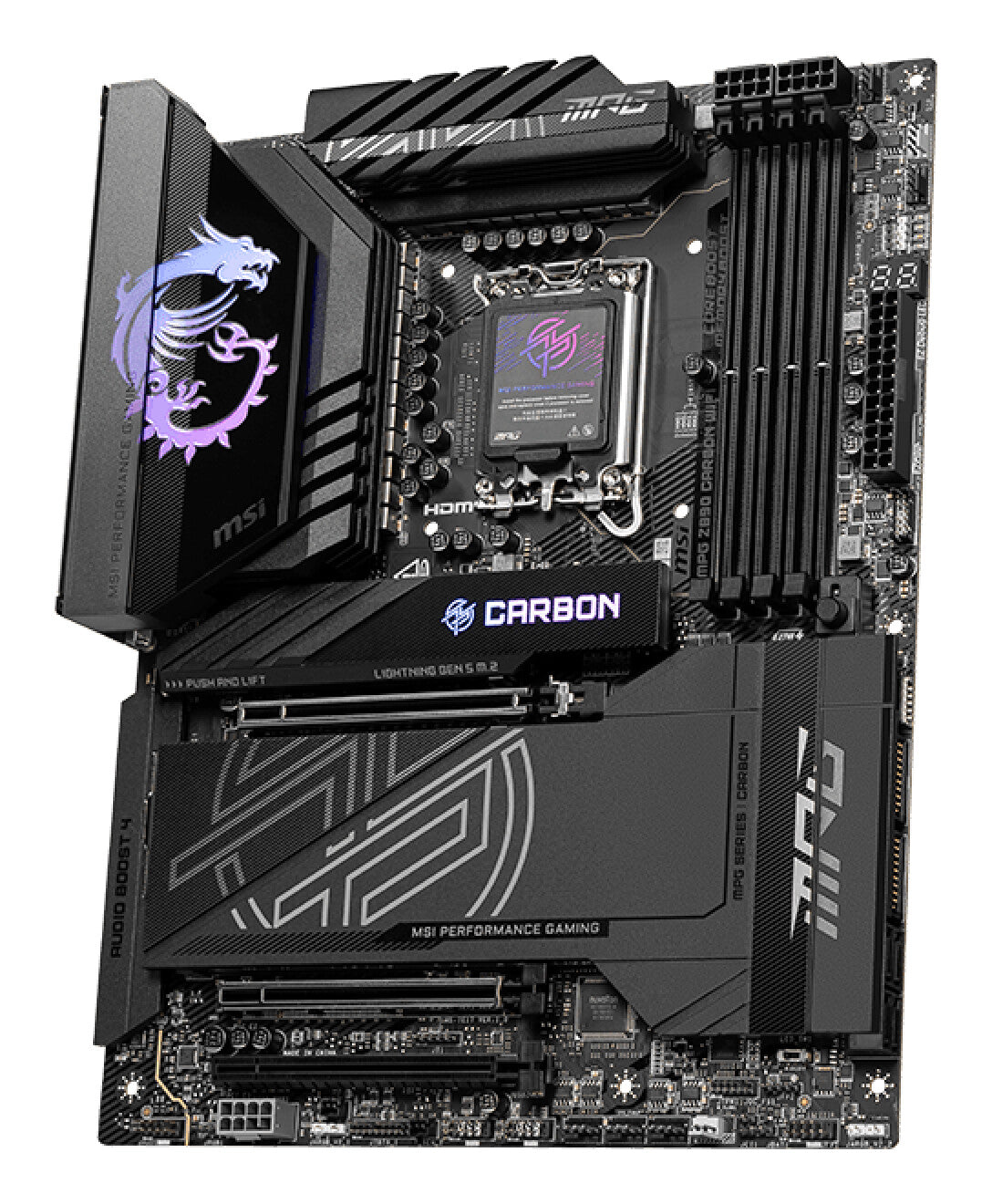 MSI MPG Z890 CARBON WIFI moderkort Intel Z890 LGA 1851 (Socket V1) ATX