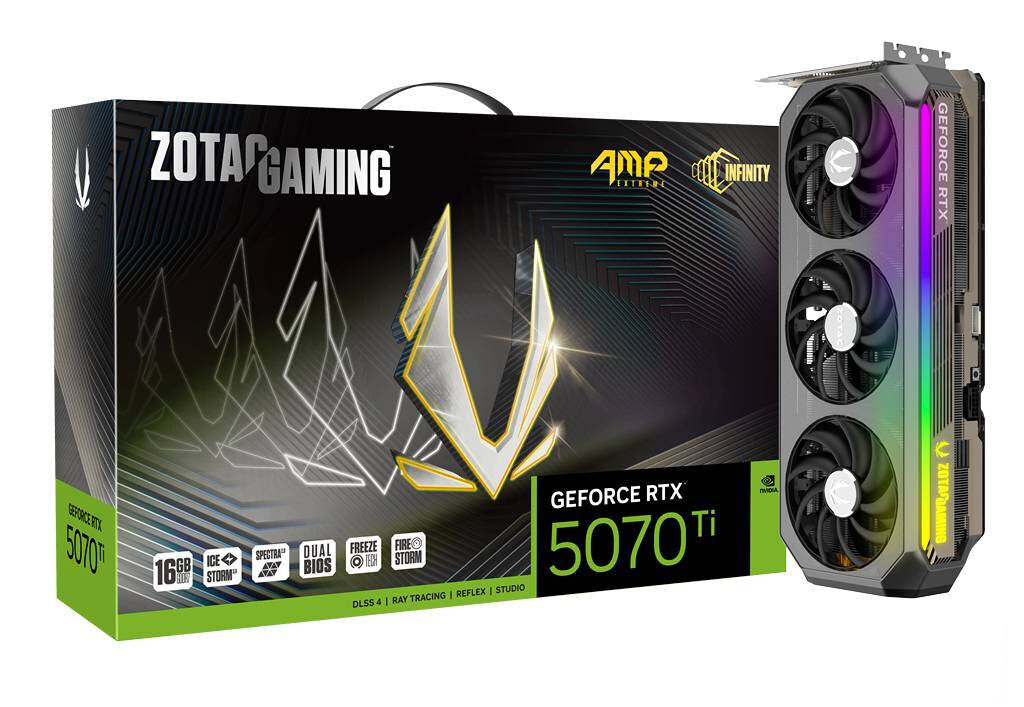 Zotac GAMING GeForce RTX 5070 Ti AMP Extreme INFINITY NVIDIA 16 GB GDDR7