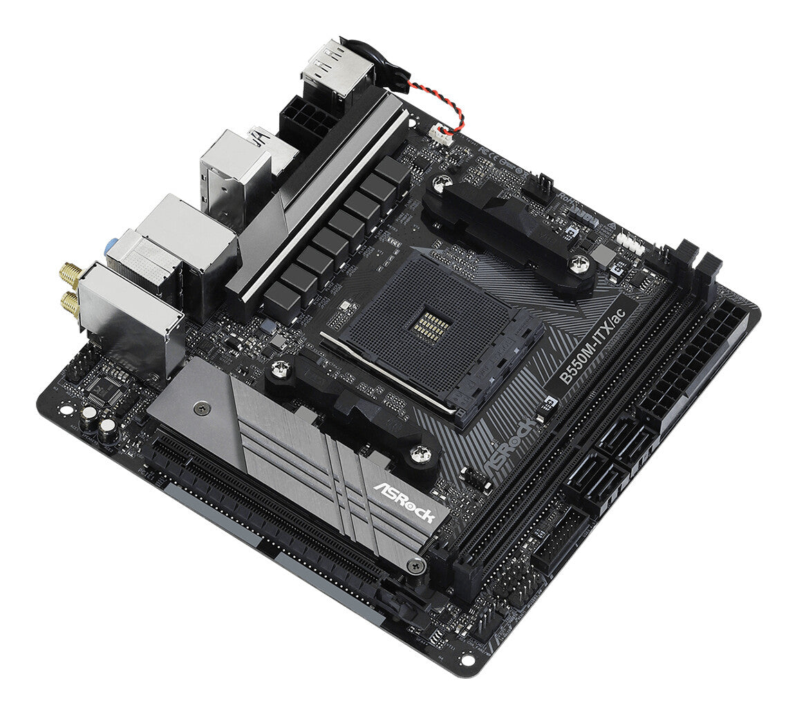 Asrock B550M-ITX/ac AMD B550 Uttag AM4 Mini-ITX