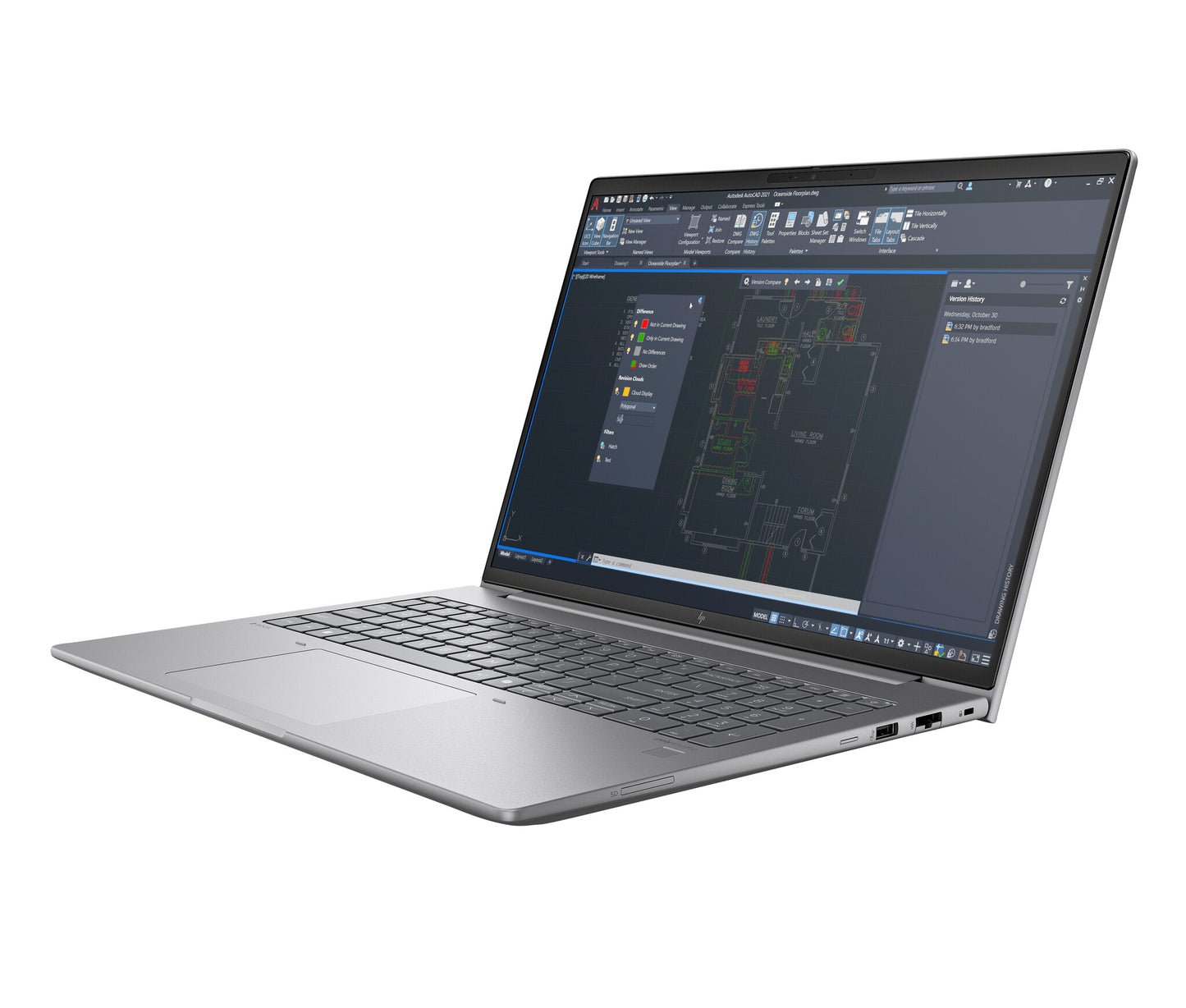 HP ZBook Power G11 A AMD Ryzen™ 9 8945HS Mobil arbetsstation 40,6 cm (16") WQXGA 32 GB DDR5-SDRAM 1 TB SSD NVIDIA RTX 3000 Ada Wi-Fi 6E (802.11ax) Windows 11 Pro AI PC, AI Workstation Grå