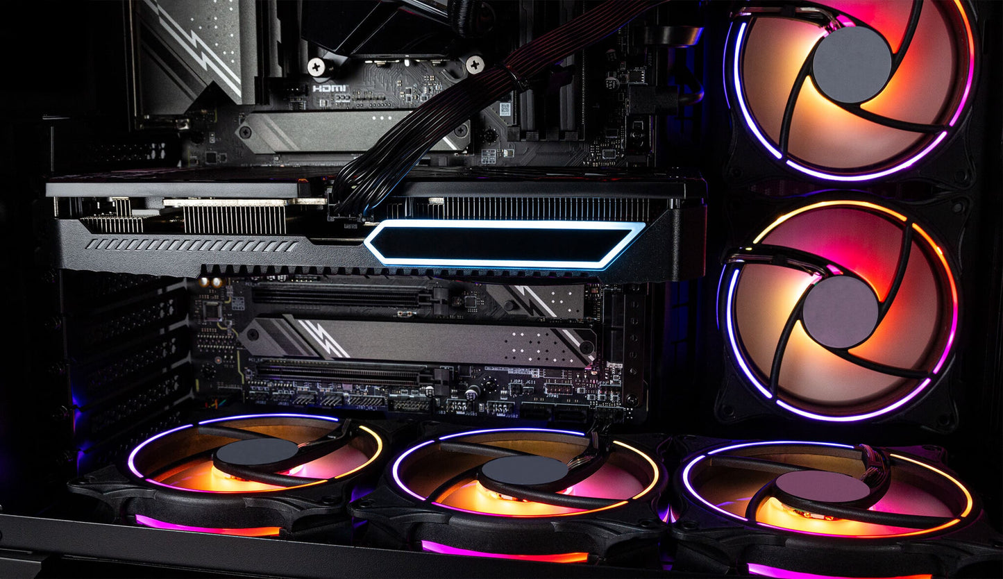 CAPTIVA Highend Gaming I73-925 Intel® Core™ i9 i9-13900KF 64 GB DDR5-SDRAM 2 TB SSD NVIDIA GeForce RTX 4070 Windows 11 Home Skrivbord PC Svart