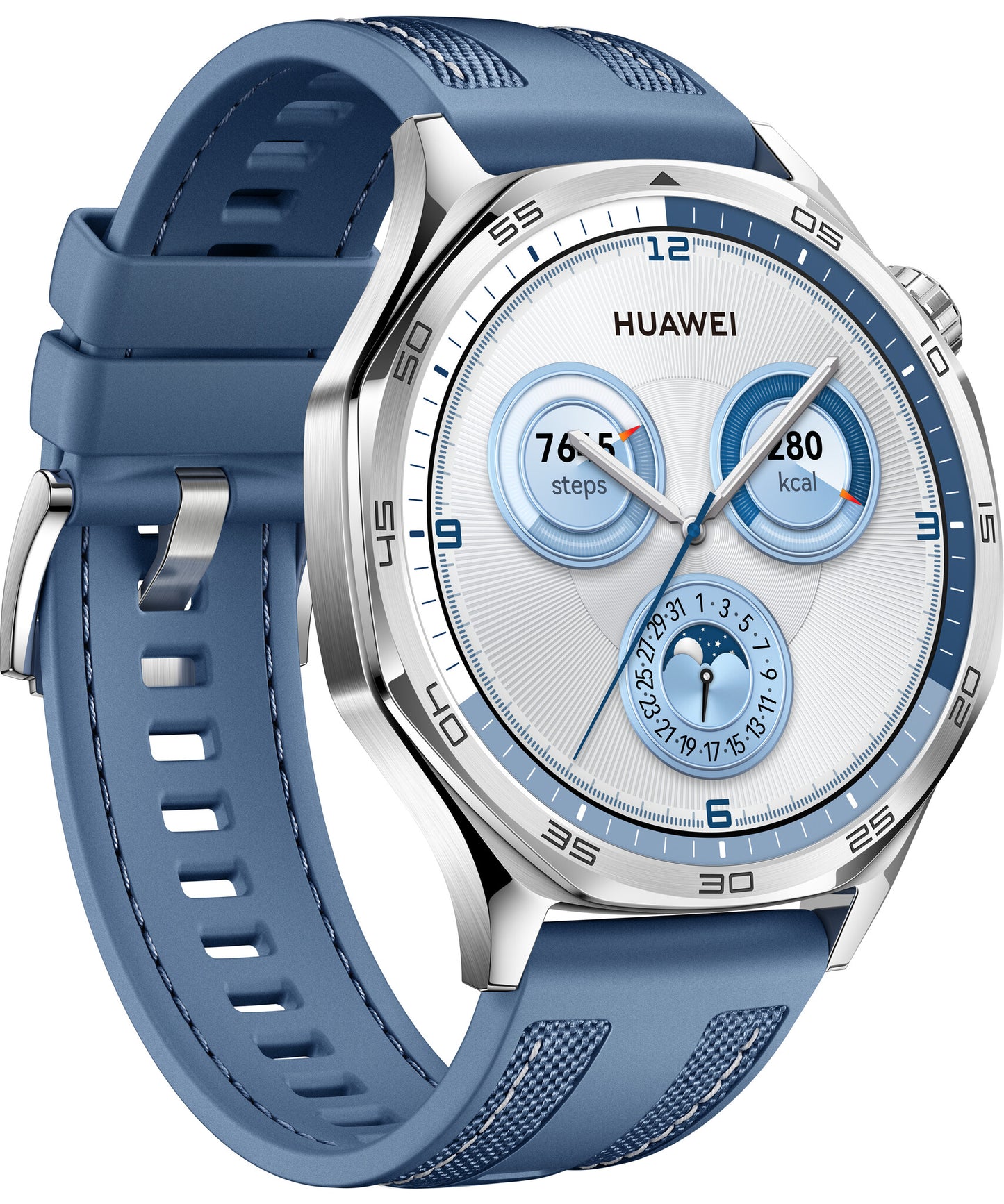 Huawei WATCH GT5 46mm 3,63 cm (1.43") AMOLED Digital 466 x 466 pixlar Rostfritt stål GPS