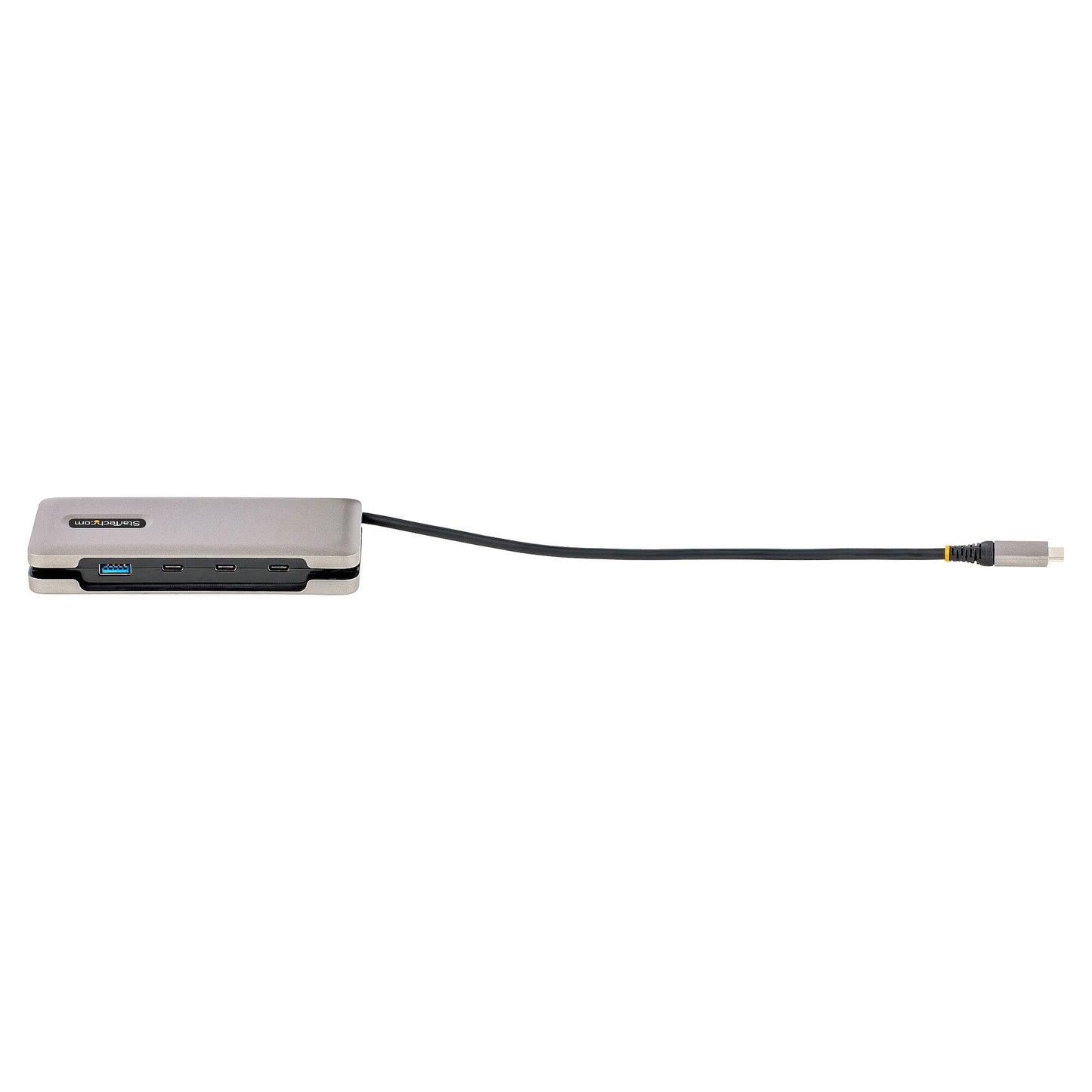 StarTech.com USB-C-hubb med fyra portar - 1x USB-A- och 3x USB-C-portar - USB 3.1 10 Gbps - Bussdriven - USB Type C-hubb med 25 cm omlindningsbar kabel - Bärbar USB-C- till USB-A-hubb/-delare