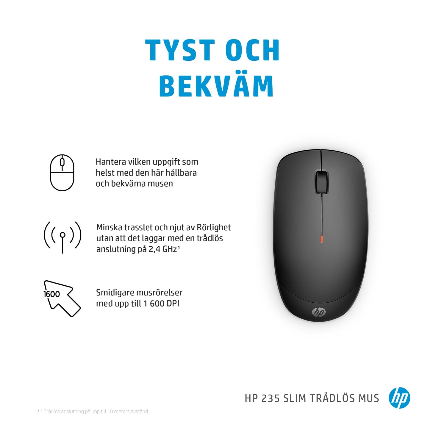 HP 235 Slim trådlös mus