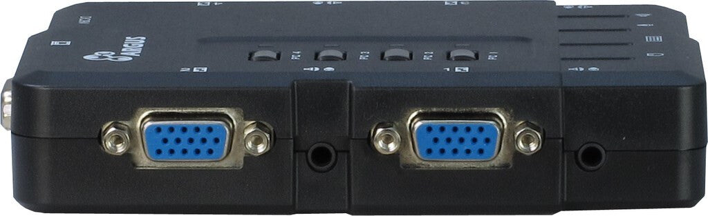 Inter-Tech KVM-CS-41UA KVM-switchar Svart