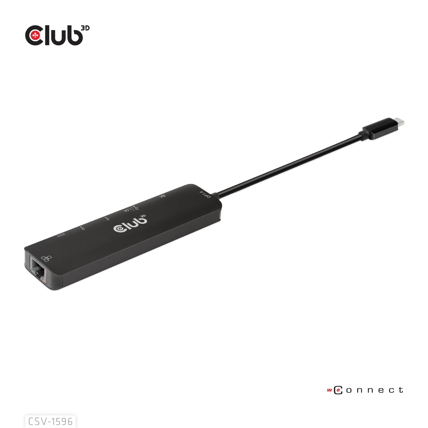 CLUB3D CSV-1596 dockningsstationer för bärbara datorer USB 3.2 Gen 1 (3.1 Gen 1) Type-C Svart