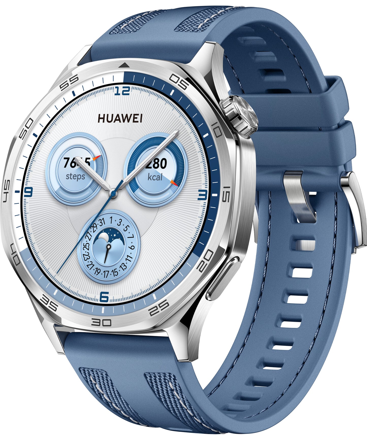 Huawei WATCH GT5 46mm 3,63 cm (1.43") AMOLED Digital 466 x 466 pixlar Rostfritt stål GPS