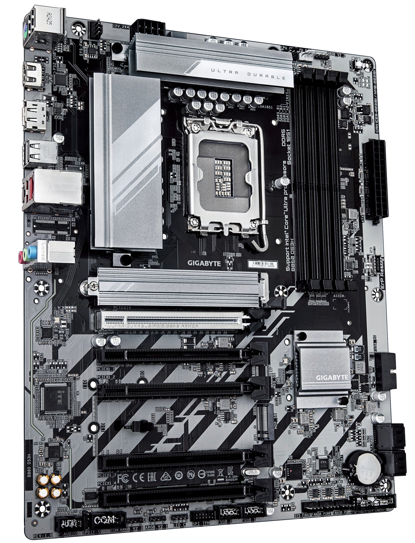 GIGABYTE B860 DS3H moderkort Intel B860 LGA 1851 (Socket V1) ATX