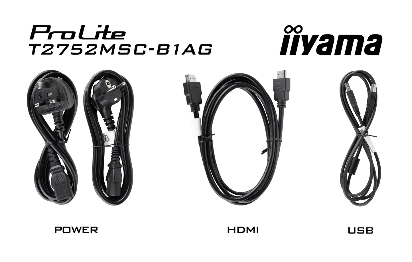 iiyama ProLite T2752MSC-B1AG platta pc-skärmar 68,6 cm (27") 1920 x 1080 pixlar Full HD LED Pekskärm Svart