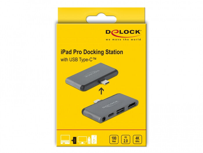 DeLOCK 87751 mobildockningsstationer Surfplatta Grå
