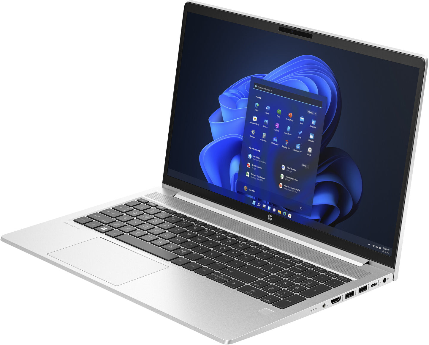 HP ProBook 455 G10 AMD Ryzen™ 5 7530U Bärbar dator 39,6 cm (15.6") Full HD 32 GB DDR4-SDRAM 512 GB SSD Wi-Fi 6 (802.11ax) Windows 11 Pro Silver