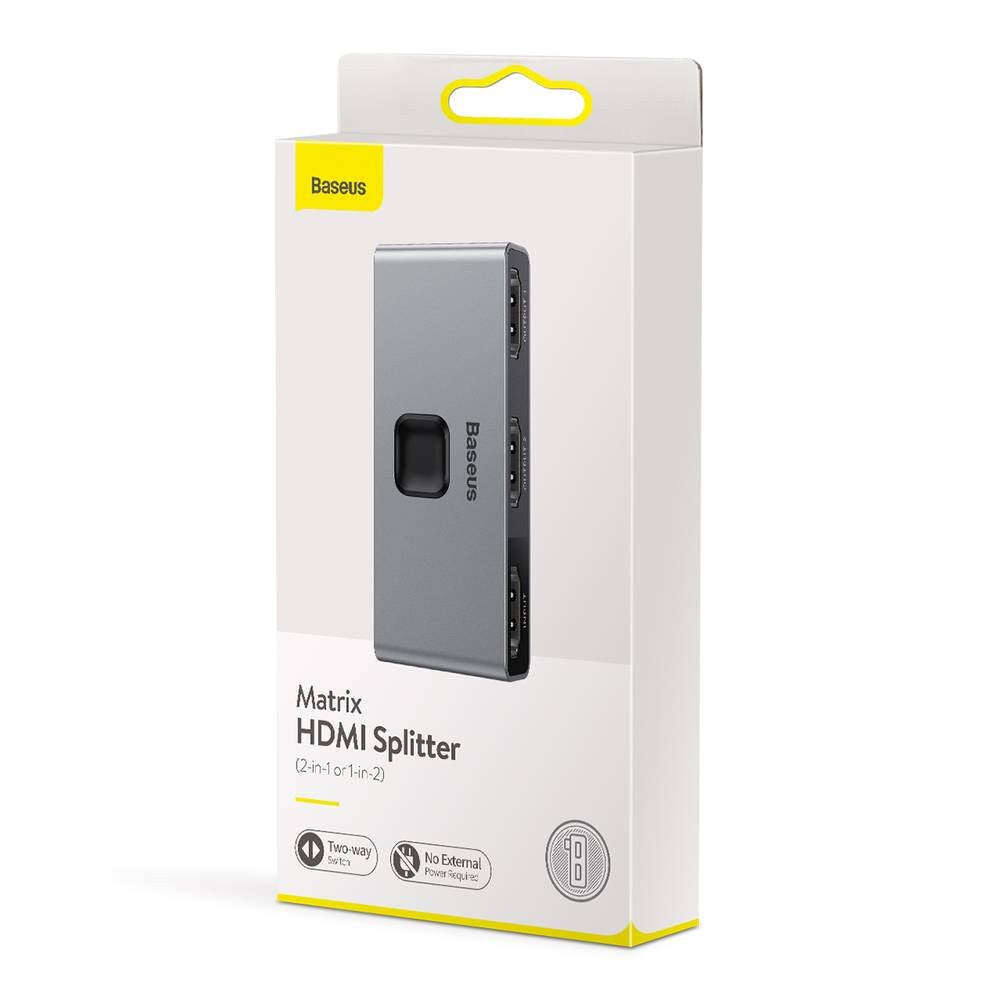 Baseus CAHUB-BC0G bilddelare HDMI 3x HDMI