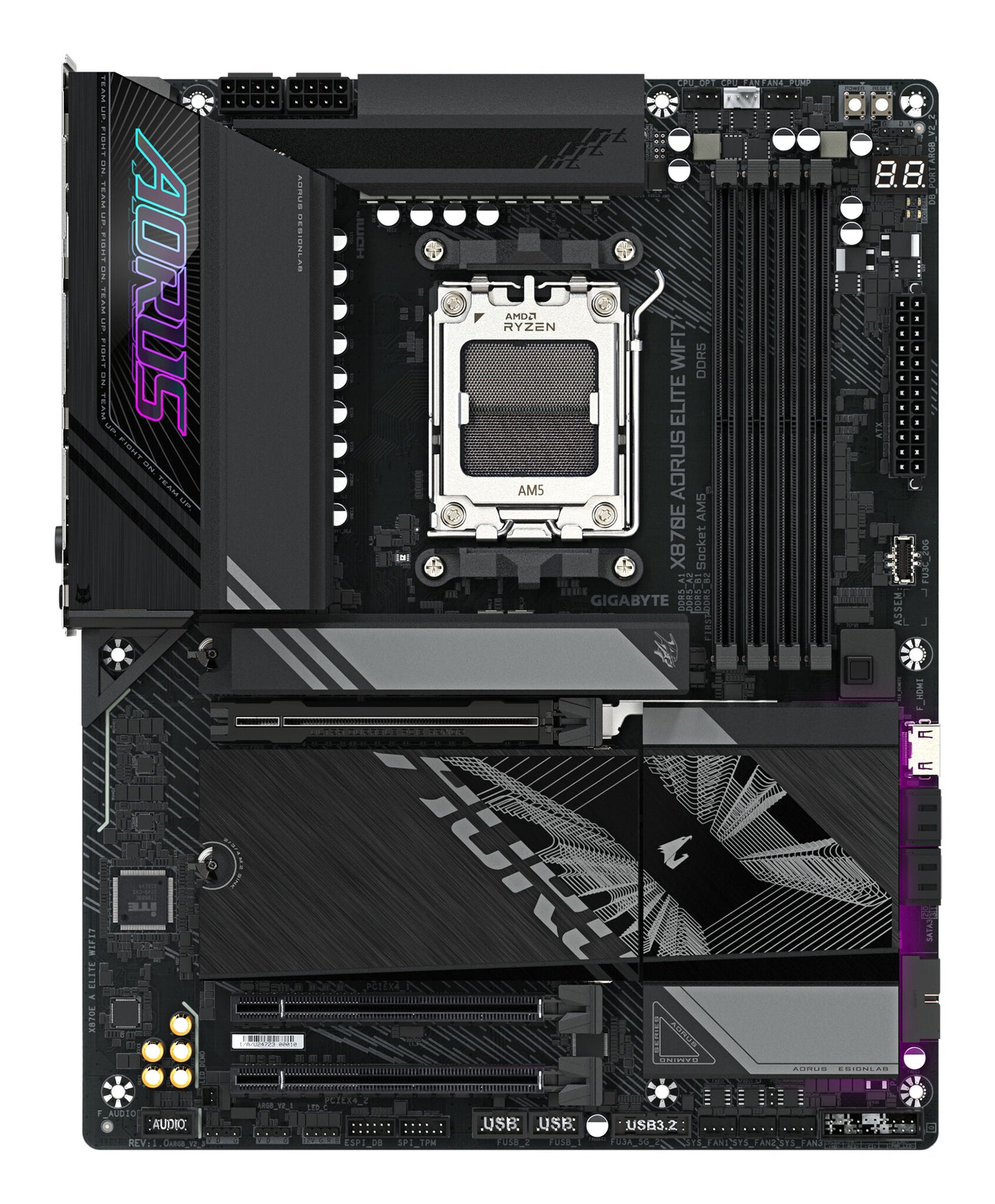 GIGABYTE X870E AORUS ELITE WIFI7 AMD X870E AM5-sockel ATX