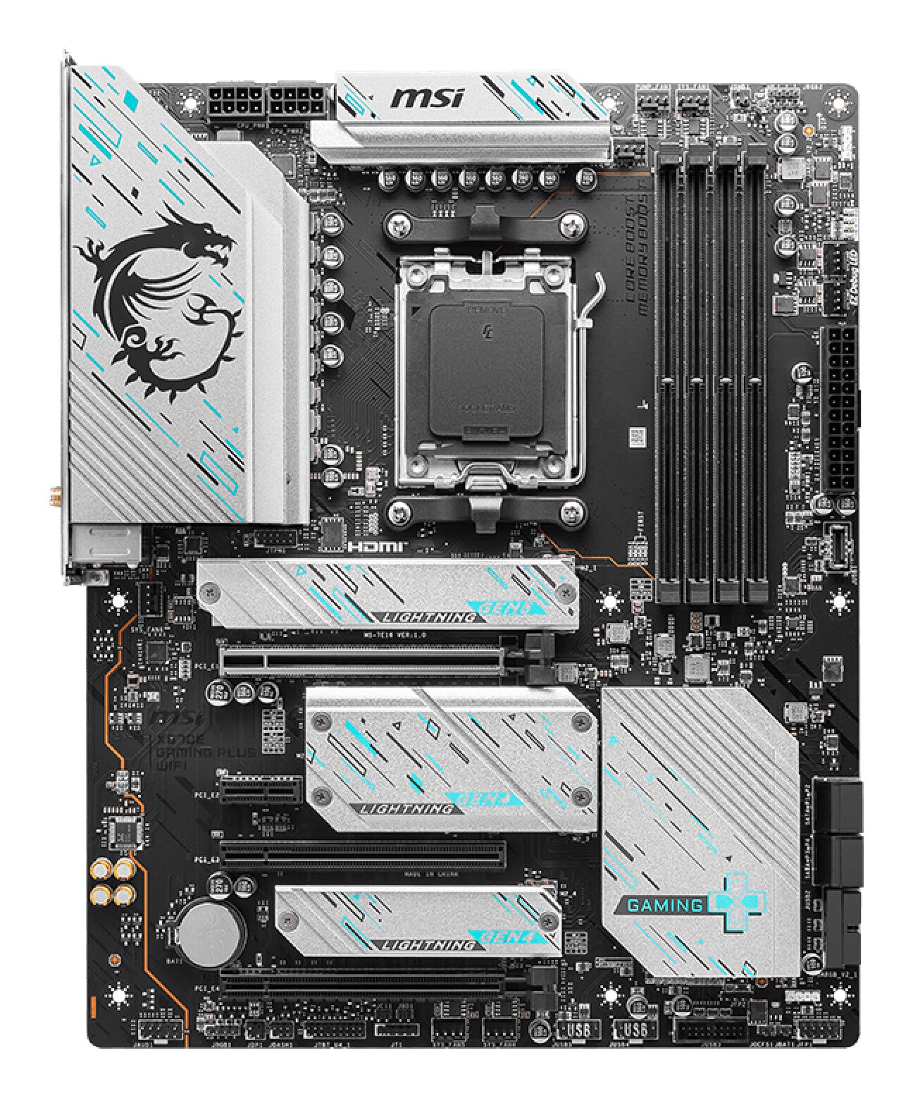 MSI X670E GAMING PLUS WIFI moderkort AMD X670 AM5-sockel ATX