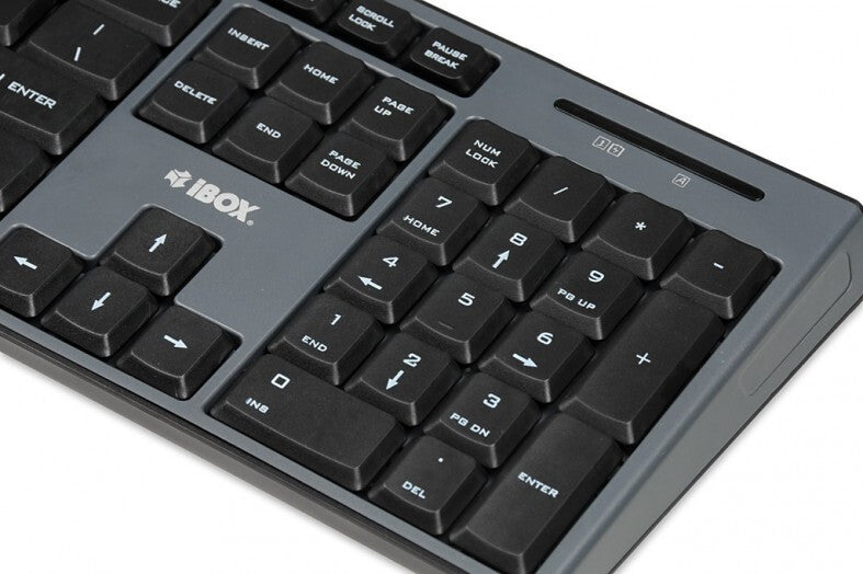 iBox DESKTOP KIT PRO tangentbord Mus inkluderad QWERTY Svart