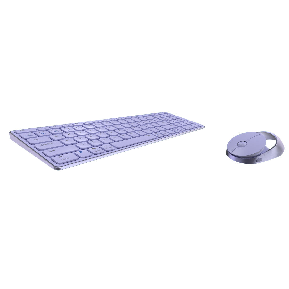 Rapoo 9750M tangentbord Mus inkluderad Hem Trådlös RF + Bluetooth QWERTZ tyska lila